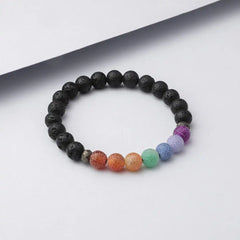 7 Chakra Agate Bracelet