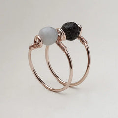 Double Wrap Amazonite Ring