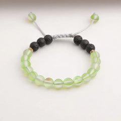 Kids Glow Glass Adjustable Bracelet (Green)