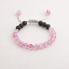 Kids Glow Glass Adjustable Bracelet (Pink)