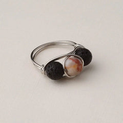 Red Vein Jasper Diffuser Ring