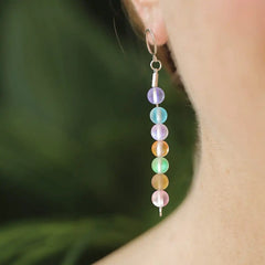 Glow Glass Rainbow Earrings
