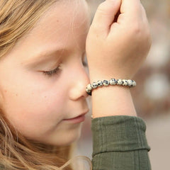 Kids Dalmatian Jasper Bracelet
