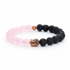 Rose Quartz Buddha Diffuser Bracelet