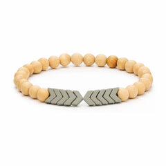 Sacred Arrow Wood Diffuser Bracelet