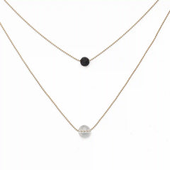 Pure Diffuser Necklace - White Crystal
