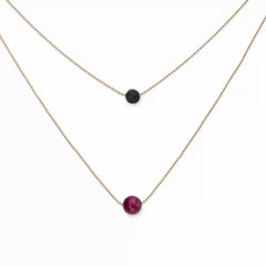 Pure Diffuser Necklace - Pink Tiger's Eye