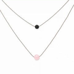 Pure Diffuser Necklace - Rose Quartz