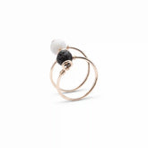 Double Wrap Howlite Diffuser Ring