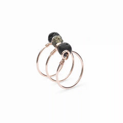 Pyrite Triple Wrap Diffuser Ring