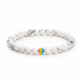 White Howlite Rainbow Bracelet