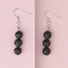 Lava Stone Diffuser Earrings