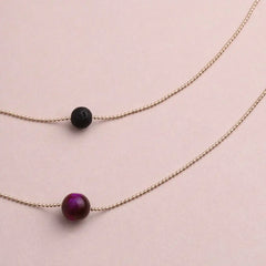 Pure Diffuser Necklace - Pink Tiger's Eye