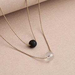 Pure Diffuser Necklace - White Crystal