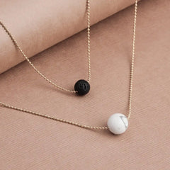 Pure Diffuser Necklace - White Howlite