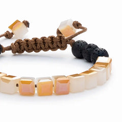 Kids Glass Diffuser Bracelet (Peaches & Cream)