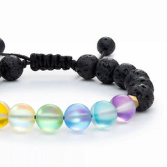 Glow Glass Chakra Adjustable Bracelet