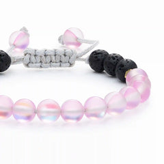 Kids Glow Glass Adjustable Bracelet (Pink)