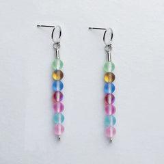 Glow Glass Rainbow Earrings