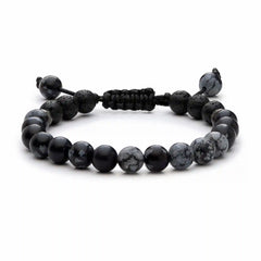 Kids Black Snowflake Bracelet