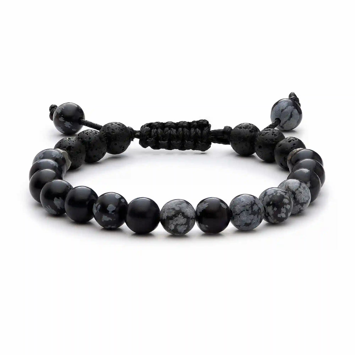 Kids Black Snowflake Bracelet