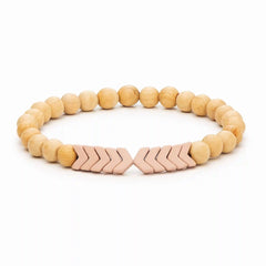 Sacred Arrow Wood Diffuser Bracelet