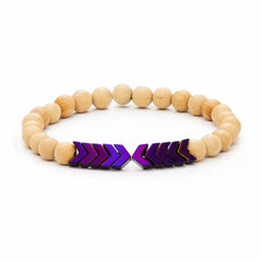 Sacred Arrow Wood Diffuser Bracelet