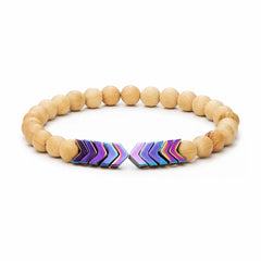 Sacred Arrow Wood Diffuser Bracelet