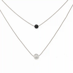 Pure Diffuser Necklace - White Crystal