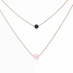 Pure Diffuser Necklace - Rose Quartz