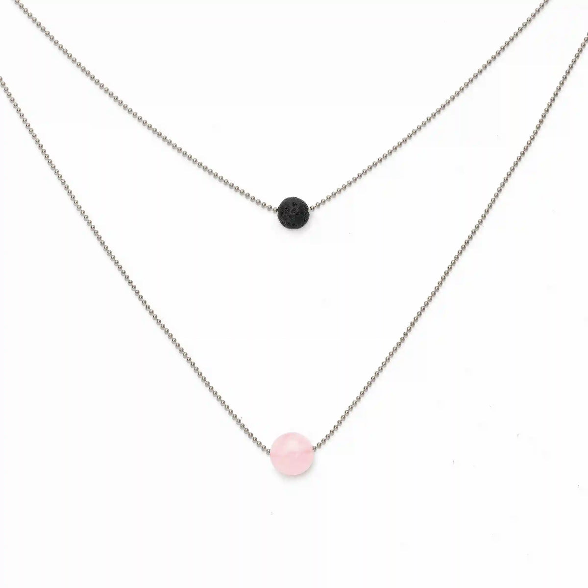 Pure Diffuser Necklace - Rose Quartz