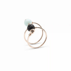 Double Wrap Amazonite Ring