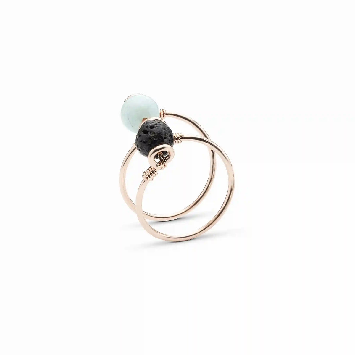 Double Wrap Amazonite Ring