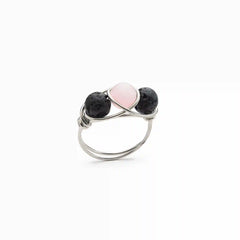 Rose Quartz Diffuser Ring