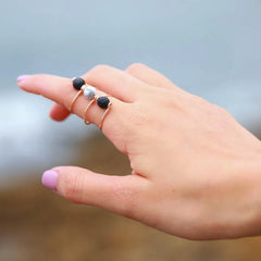 Triple Wrap Howlite Diffuser Ring