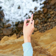 Triple Wrap Howlite Diffuser Ring